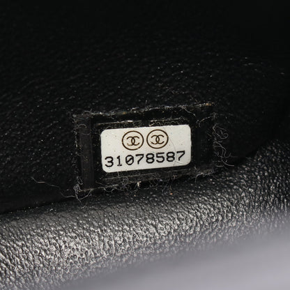 ミニマトラッセ チェーンショルダーバッグ ラムスキン ブラック シルバー金具 シャネル バッグ CHANEL