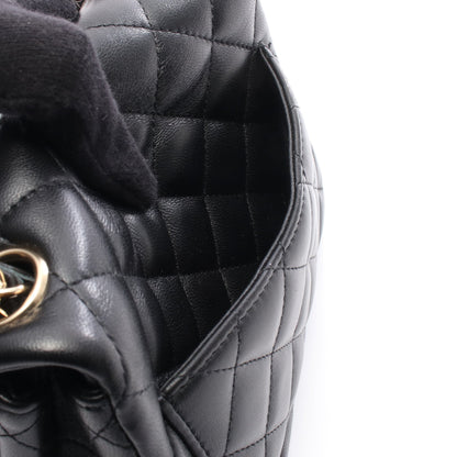 ミニマトラッセ チェーンショルダーバッグ ラムスキン ブラック シルバー金具 シャネル バッグ CHANEL