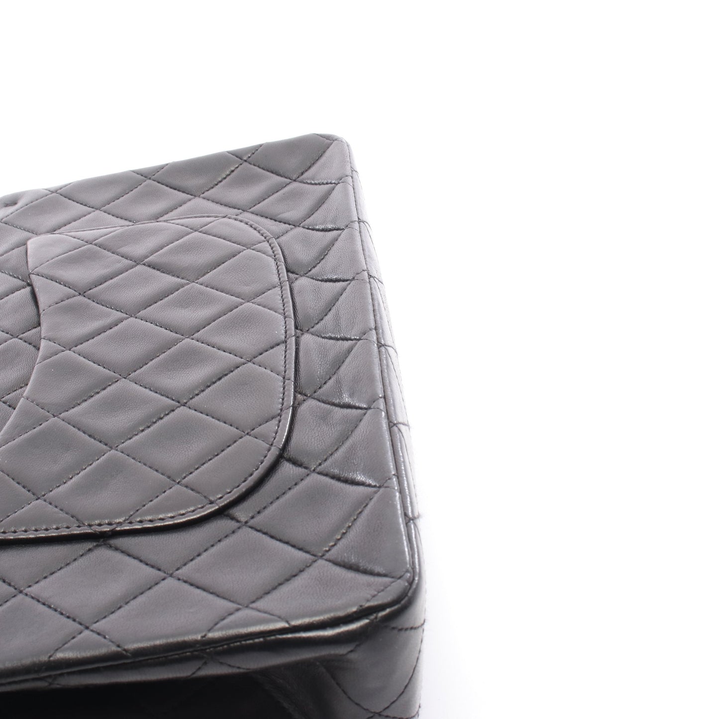 マトラッセ Wフラップ Wチェーンショルダーバッグ ラムスキン ブラック ゴールド金具 シャネル バッグ CHANEL