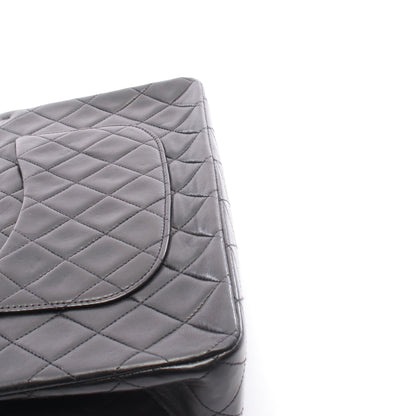 マトラッセ Wフラップ Wチェーンショルダーバッグ ラムスキン ブラック ゴールド金具 シャネル バッグ CHANEL
