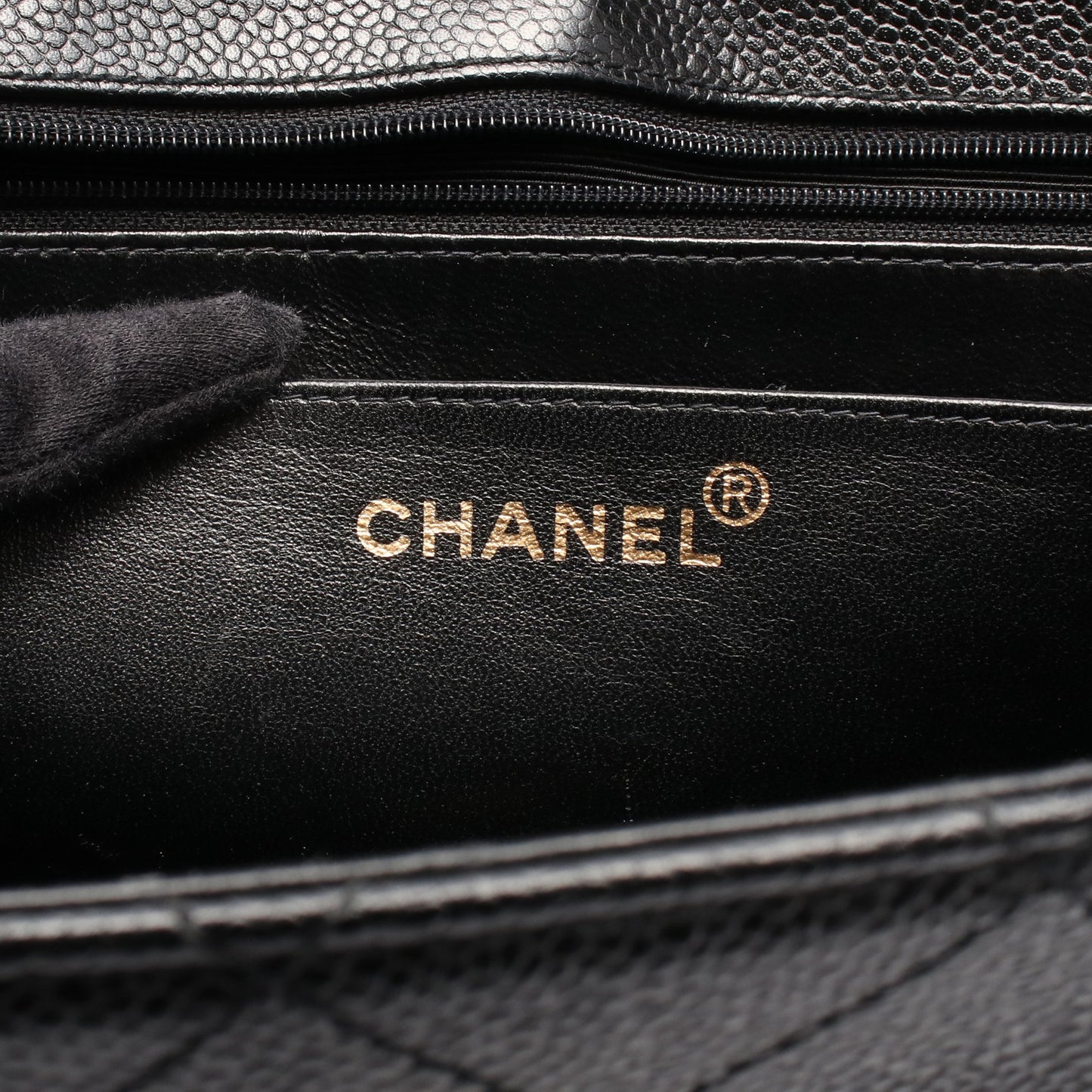 マトラッセ チェーンショルダーバッグ キャビアスキン ブラック ゴールド金具 シャネル バッグ CHANEL