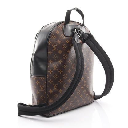 ジョッシュ モノグラムマカサー バックパック リュックサック PVC レザー ブラウン ブラック ルイヴィトン バッグ LOUIS VUITTON