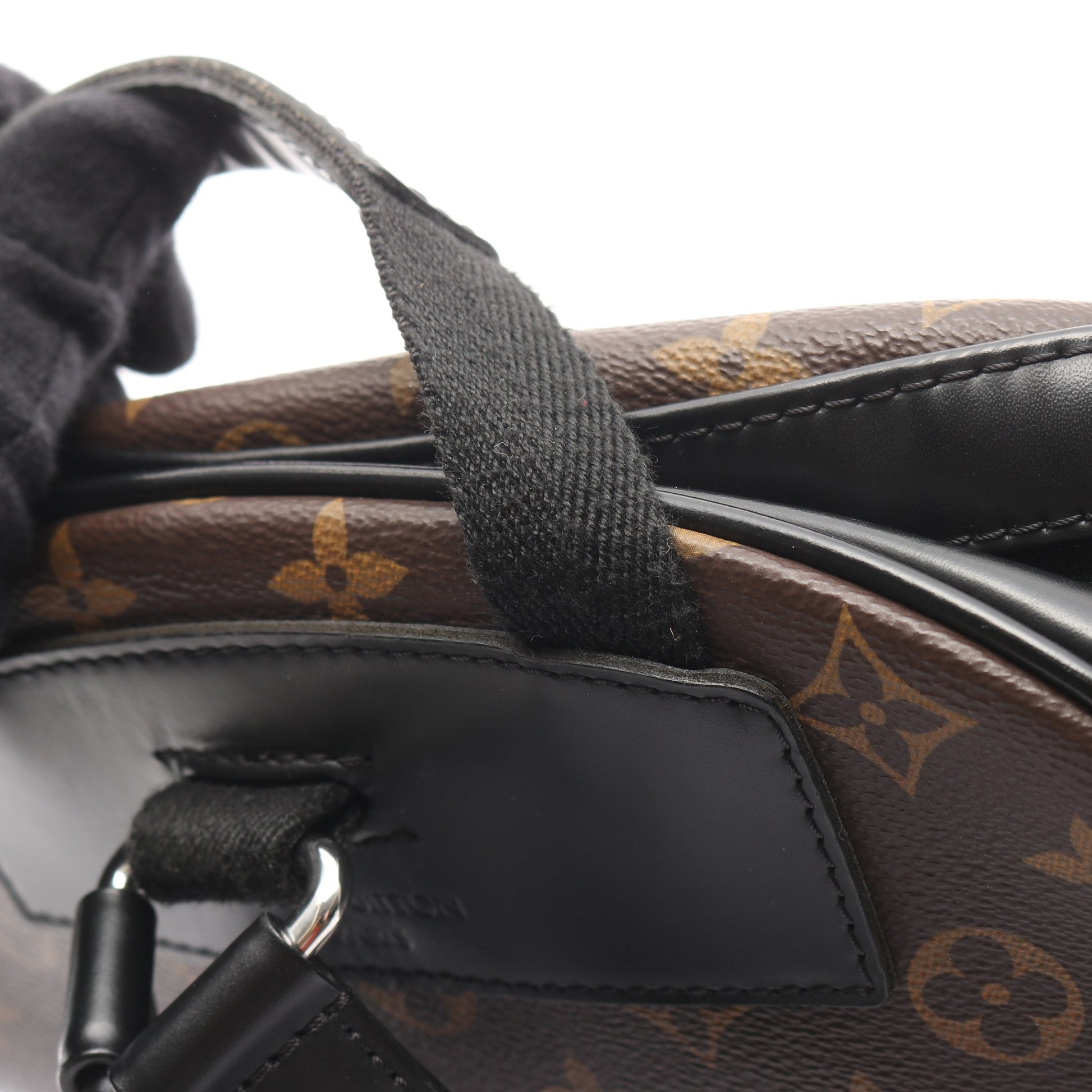 ジョッシュ モノグラムマカサー バックパック リュックサック PVC レザー ブラウン ブラック ルイヴィトン バッグ LOUIS VUITTON