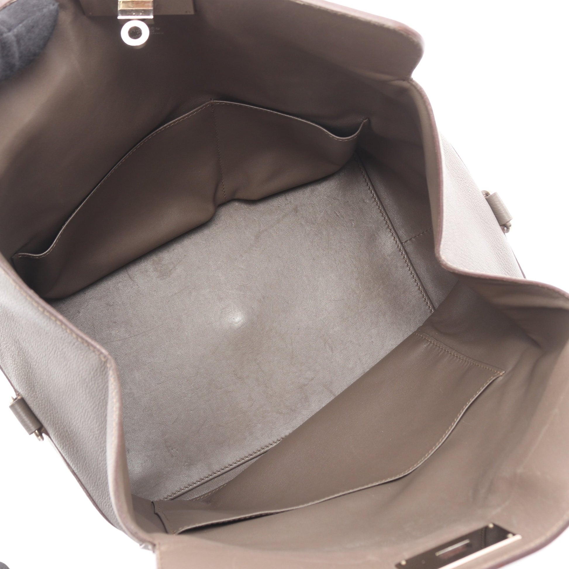 ツールボックス26 エタン ハンドバッグ エバーカラー グレー シルバー金具 2WAY エルメス バッグ HERMES