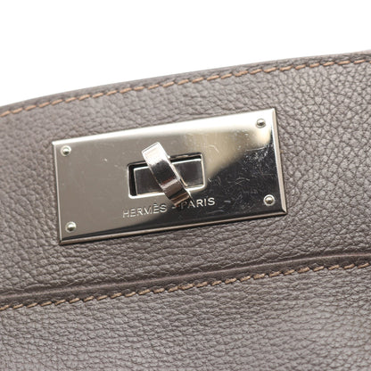 ツールボックス26 エタン ハンドバッグ エバーカラー グレー シルバー金具 2WAY エルメス バッグ HERMES