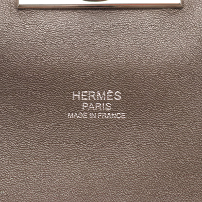 ツールボックス26 エタン ハンドバッグ エバーカラー グレー シルバー金具 2WAY エルメス バッグ HERMES