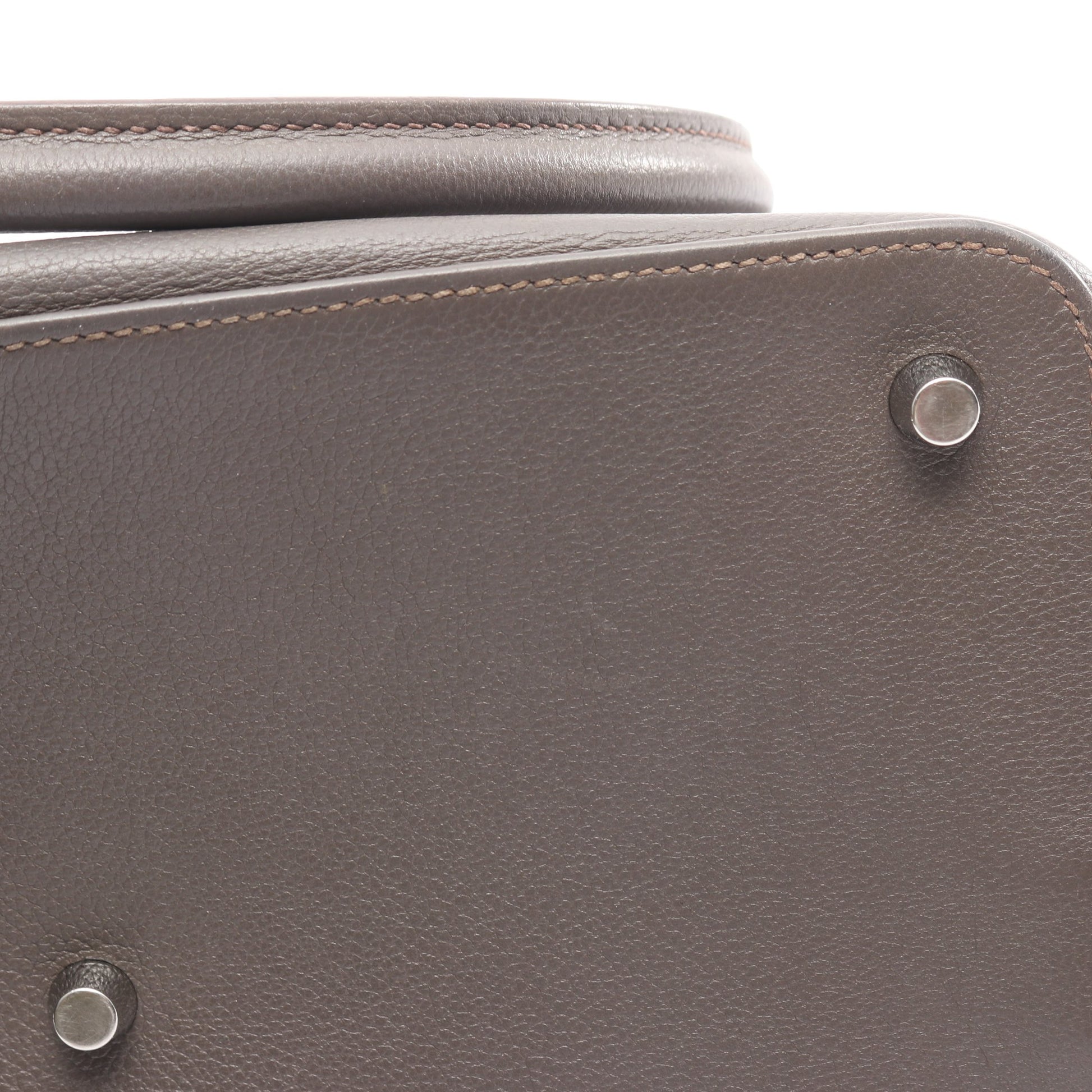 ツールボックス26 エタン ハンドバッグ エバーカラー グレー シルバー金具 2WAY エルメス バッグ HERMES
