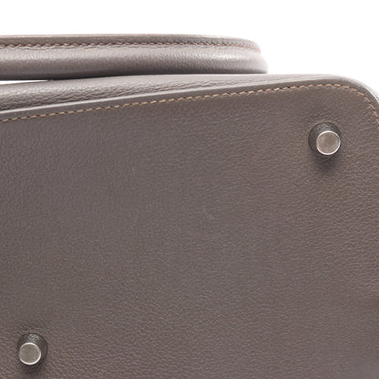 ツールボックス26 エタン ハンドバッグ エバーカラー グレー シルバー金具 2WAY エルメス バッグ HERMES
