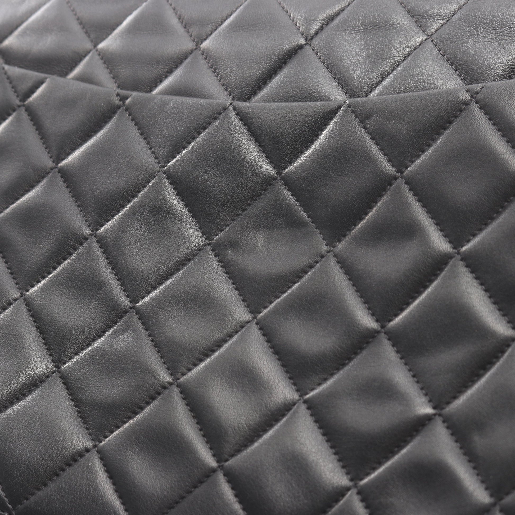 デカマトラッセ34 Wチェーンショルダーバッグ ラムスキン ブラック ゴールド金具 シャネル バッグ CHANEL