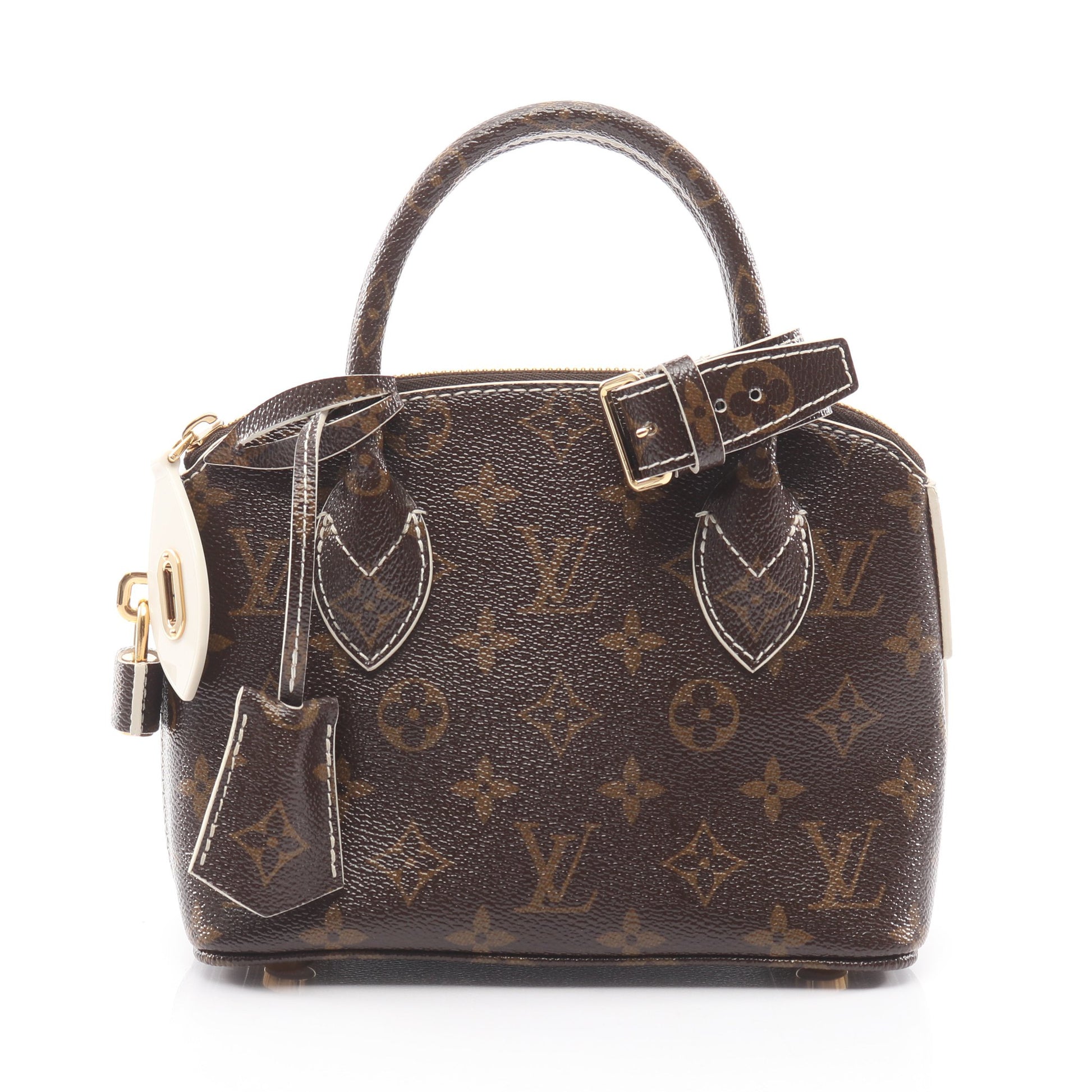 ロックイットBB シャイニーモノグラム ハンドバッグ PVC ブラウン ルイヴィトン バッグ LOUIS VUITTON