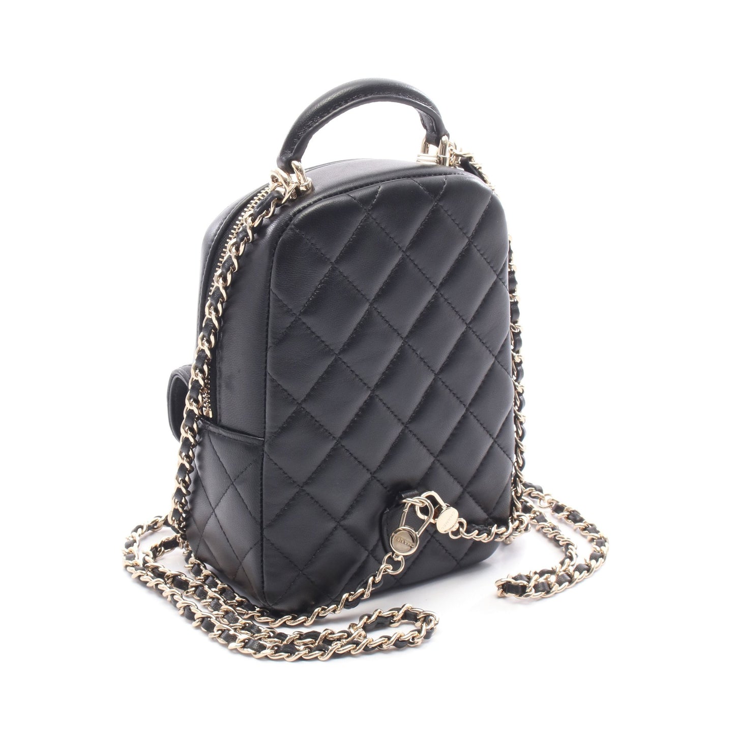 マトラッセ ミニリュック レザー ブラック ゴールド金具 シャネル バッグ CHANEL