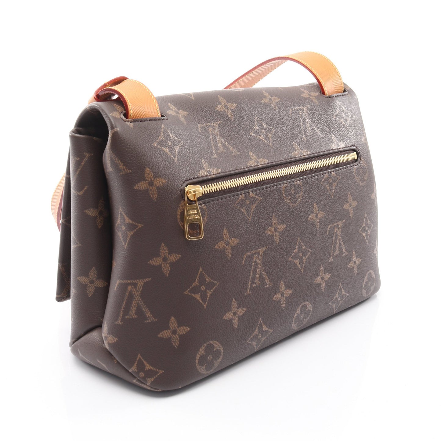 テイクアウトメッセンジャー モノグラム ショルダーバッグ PVC レザー ブラウン ルイヴィトン バッグ LOUIS VUITTON