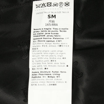 テディベア ケープ ポンチョ アルパカ ウール シルク ブラック マックスマーラ アウター Max Mara