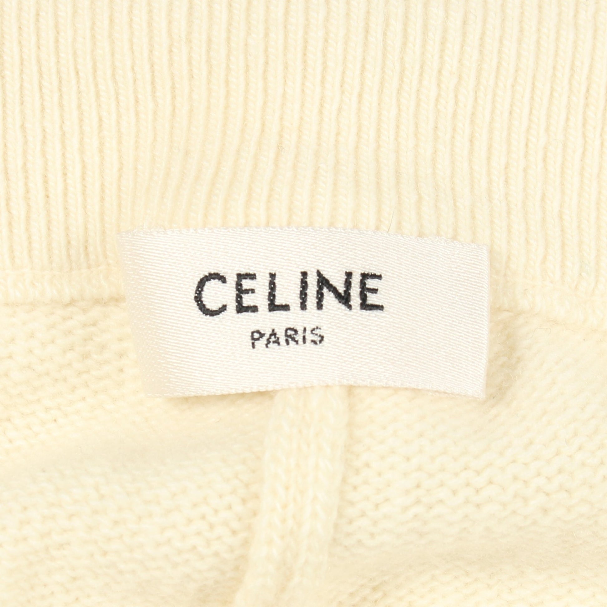 ニット パンツ ウール カシミヤ オフホワイト セリーヌ ボトムス CELINE