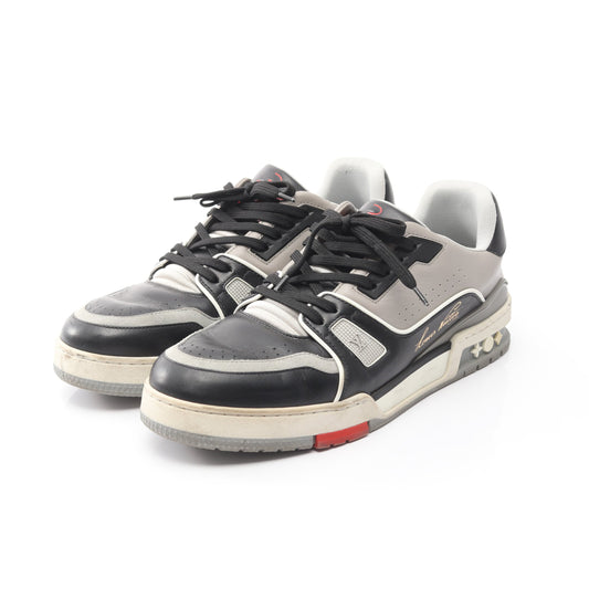 LVトレイナーライン スニーカー レザー グレー ブラック ルイヴィトン