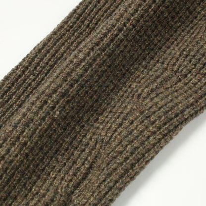 カーディガン ショールカラー カシミヤ カーキブラウン ダブルアールエルラルフローレン