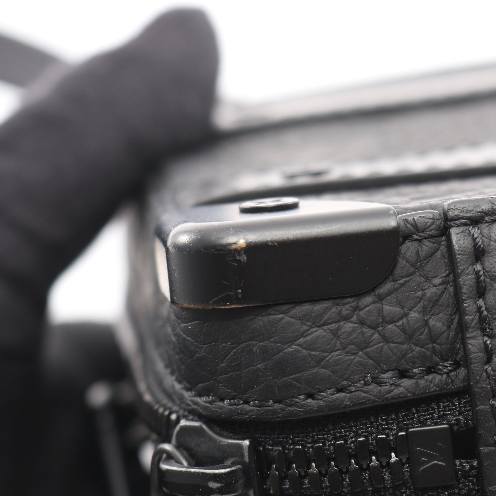 ハンドル ソフトトランク モノグラムトリヨン ショルダーバッグ レザー ブラック ルイヴィトン バッグ LOUIS VUITTON