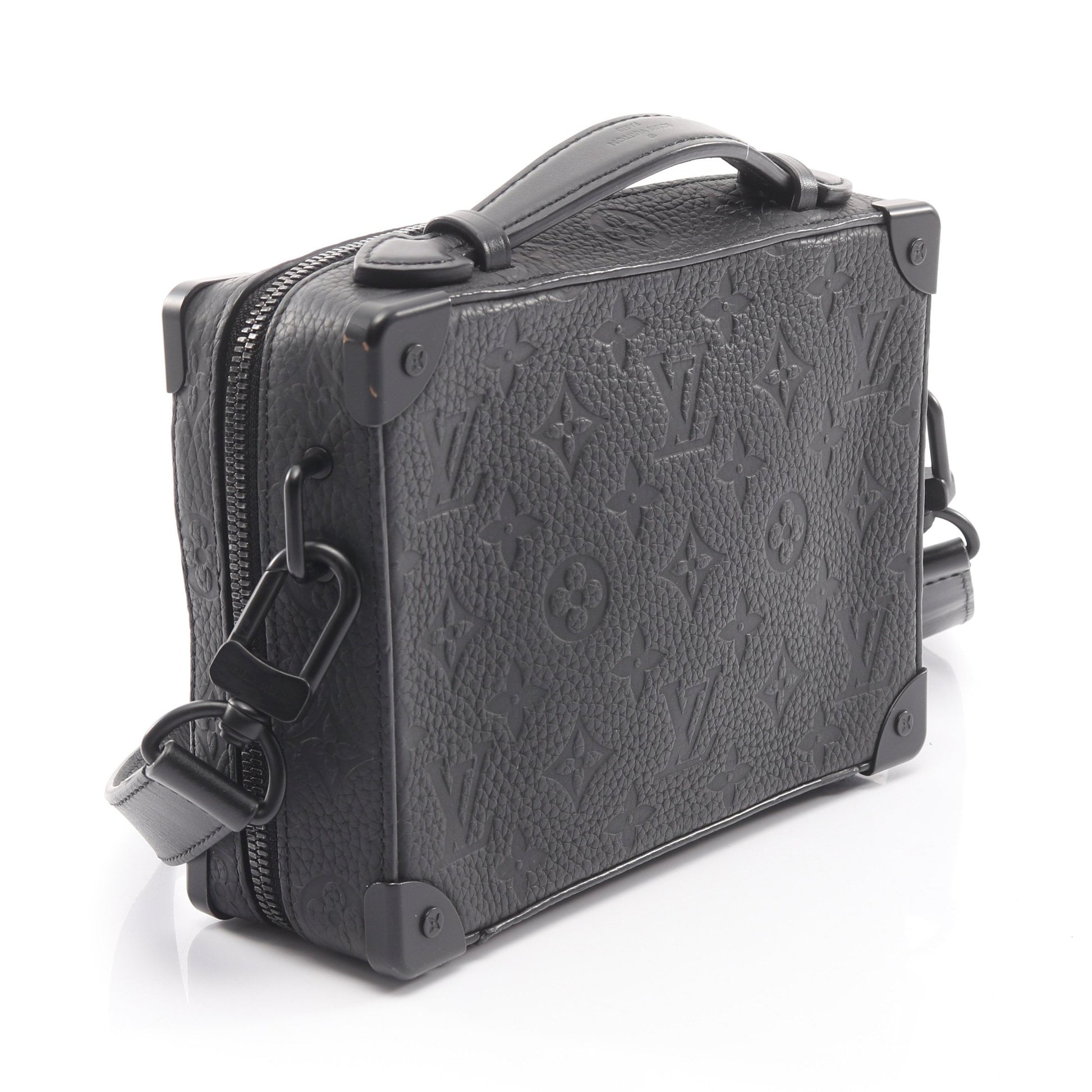 ハンドル ソフトトランク モノグラムトリヨン ショルダーバッグ レザー ブラック ルイヴィトン バッグ LOUIS VUITTON