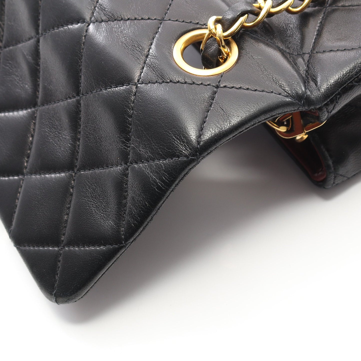 ミニマトラッセ20 チェーンショルダーバッグ ラムスキン ブラック ゴールド金具 ヴィンテージ シャネル バッグ CHANEL