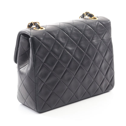 ミニマトラッセ20 チェーンショルダーバッグ ラムスキン ブラック ゴールド金具 ヴィンテージ シャネル バッグ CHANEL