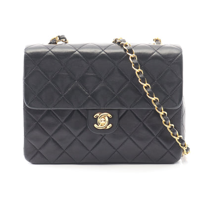 ミニマトラッセ20 チェーンショルダーバッグ ラムスキン ブラック ゴールド金具 ヴィンテージ シャネル バッグ CHANEL