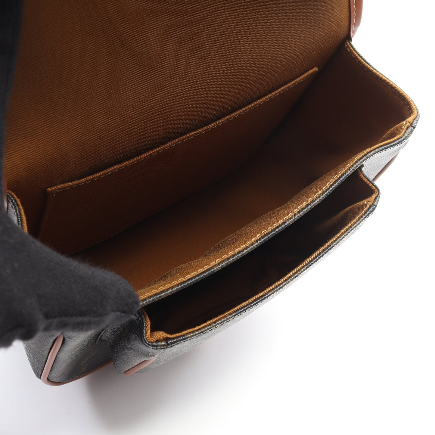 フォルコ ミディアムバッグ トリオンフ ショルダーバッグ PVC レザー ブラック ブラウン セリーヌ バッグ CELINE