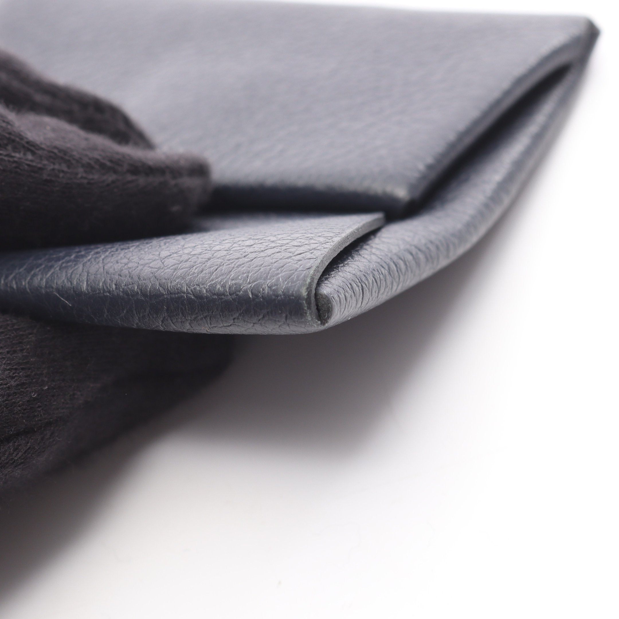 バスティア コインケース エバーカーフ ダークネイビー W刻印 エルメス