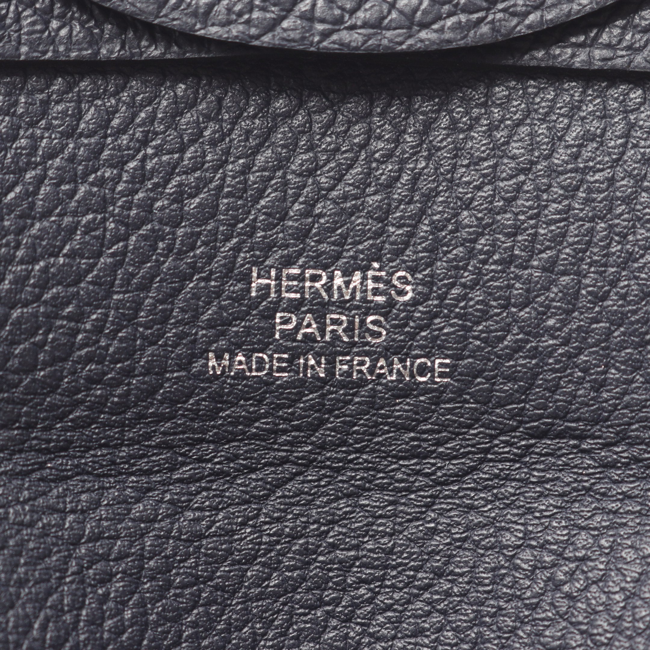 バスティア コインケース エバーカーフ ダークネイビー W刻印 エルメス