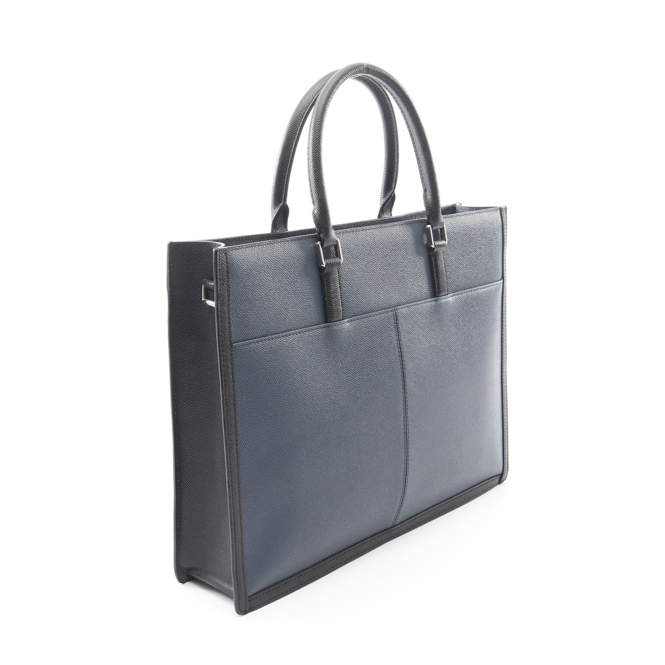 ビジネスバッグ ブリーフケース サフィアーノレザー ダークブルー