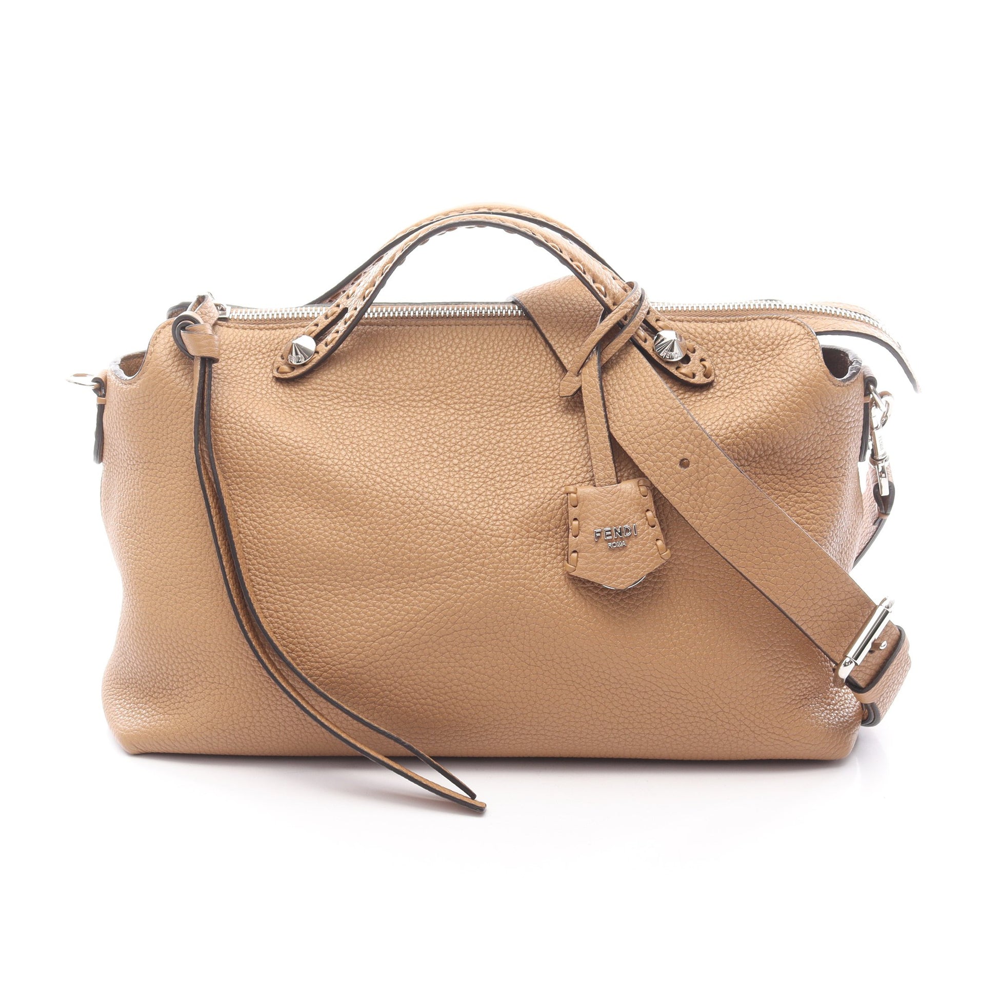 バイ ザ ウェイ セレリア ラージ ハンドバッグ レザー ライトブラウン 2WAY フェンディ バッグ FENDI