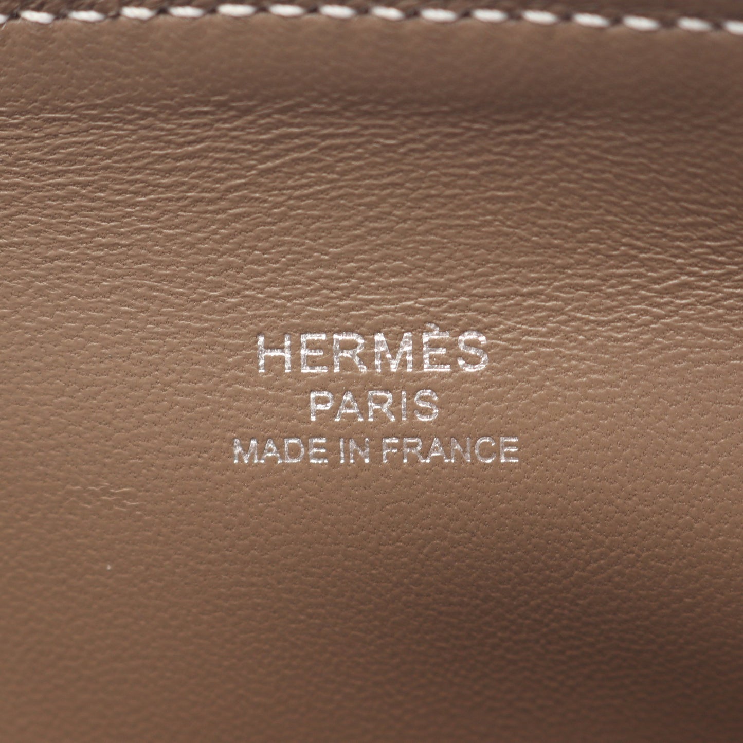 ボリード1923 ミニ エトゥープ ハンドバッグ エバーカラー グレーブラウン シルバー金具 2WAY K刻印 エルメス バッグ HERMES