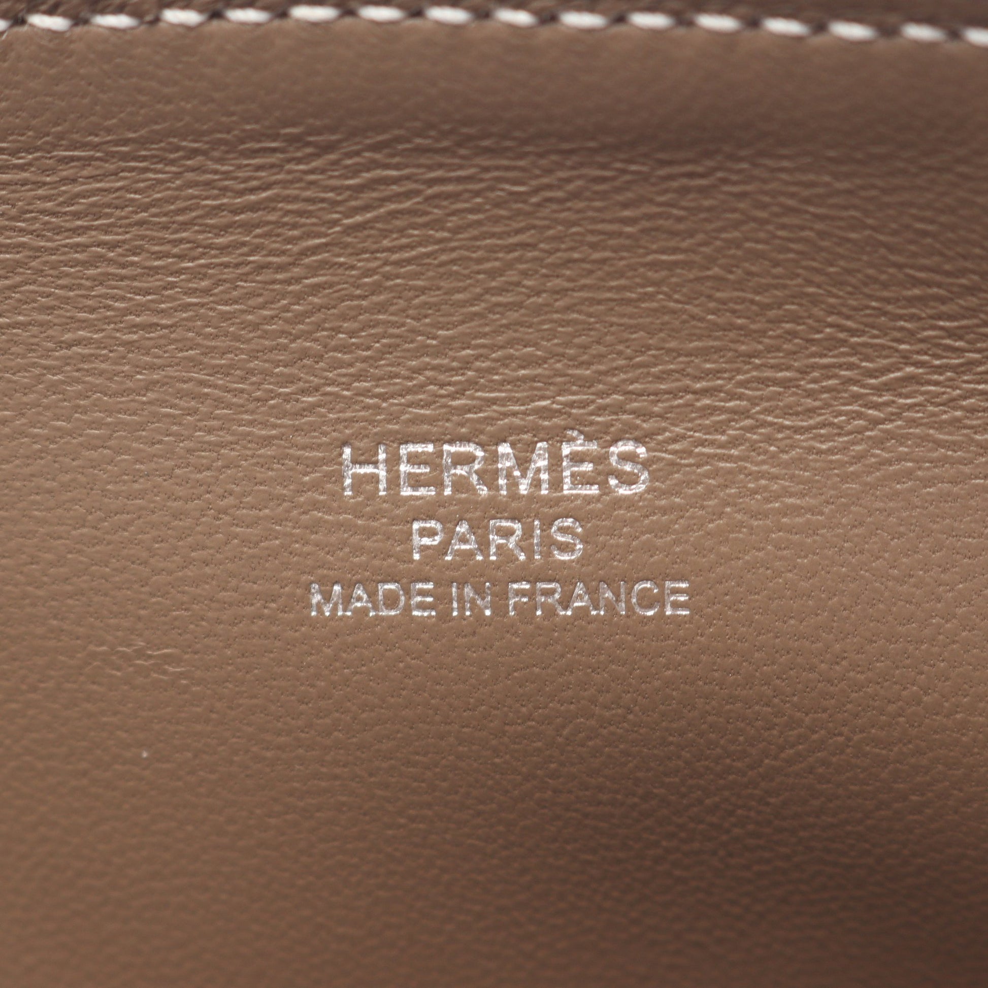 ボリード1923 ミニ エトゥープ ハンドバッグ エバーカラー グレーブラウン シルバー金具 2WAY K刻印 エルメス バッグ HERMES