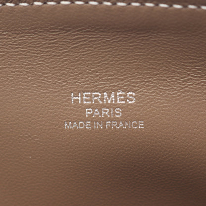 ボリード1923 ミニ エトゥープ ハンドバッグ エバーカラー グレーブラウン シルバー金具 2WAY K刻印 エルメス バッグ HERMES