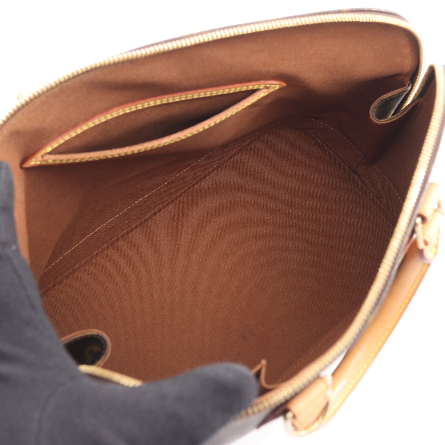 アルマPM モノグラム ハンドバッグ PVC レザー ブラウン ルイヴィトン バッグ LOUIS VUITTON