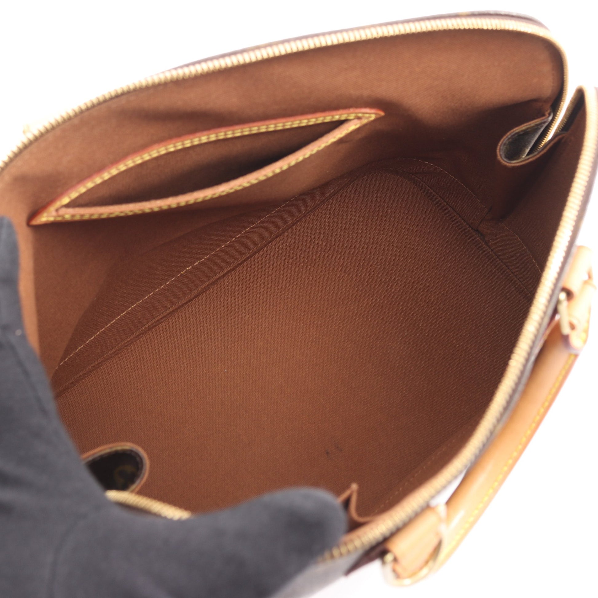 アルマPM モノグラム ハンドバッグ PVC レザー ブラウン ルイヴィトン バッグ LOUIS VUITTON