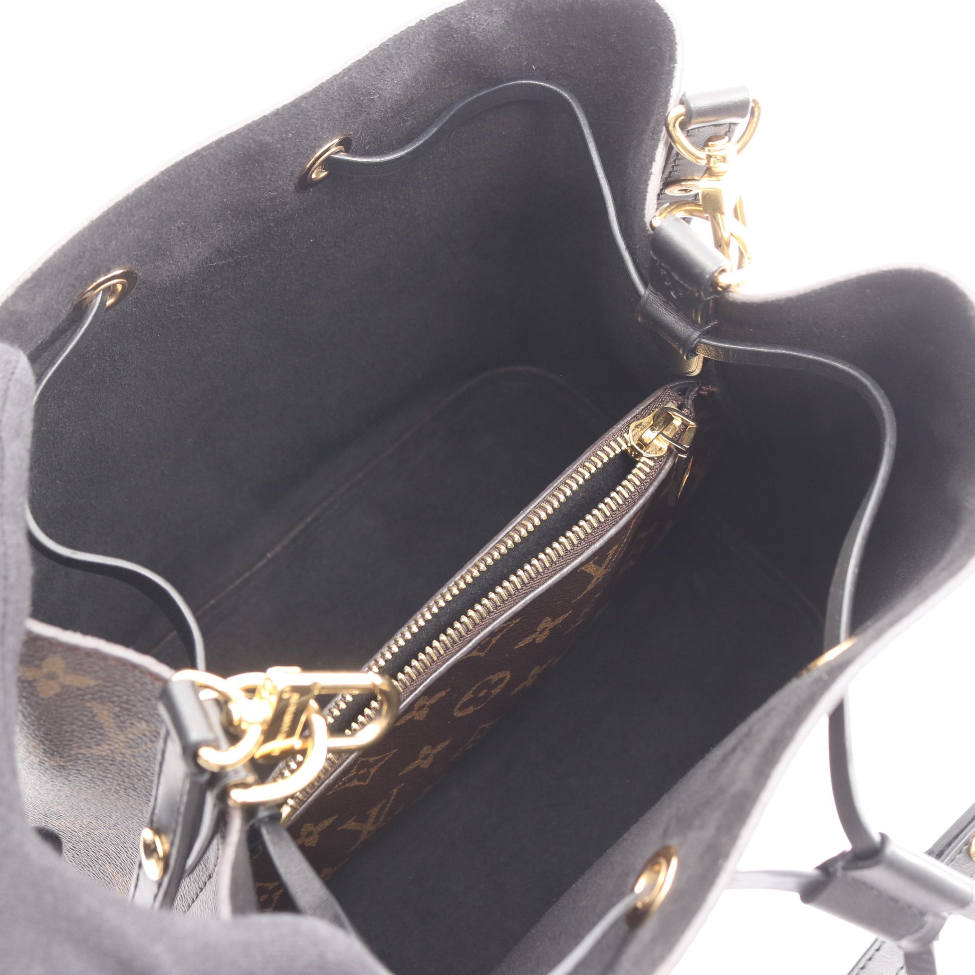 ネオノエ モノグラム ノワール ショルダーバッグ PVC レザー ブラウン ブラック ルイヴィトン バッグ LOUIS VUITTON