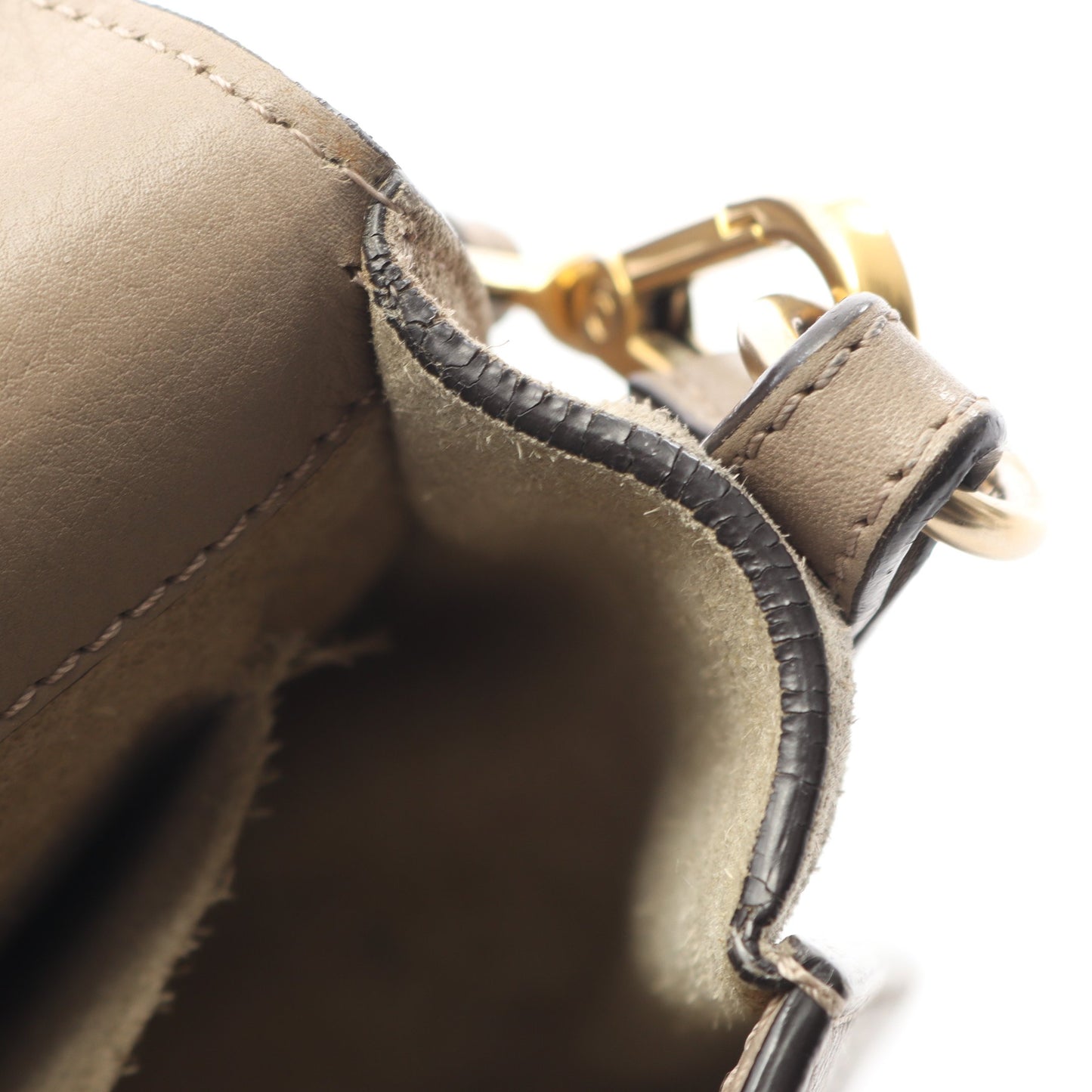 ナイル ミディアム ブレスレット ハンドバッグ レザー グレーベージュ 2WAY クロエ バッグ Chloe