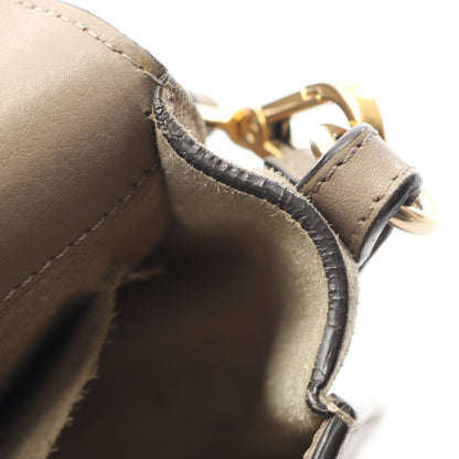 ナイル ミディアム ブレスレット ハンドバッグ レザー グレーベージュ 2WAY クロエ バッグ Chloe