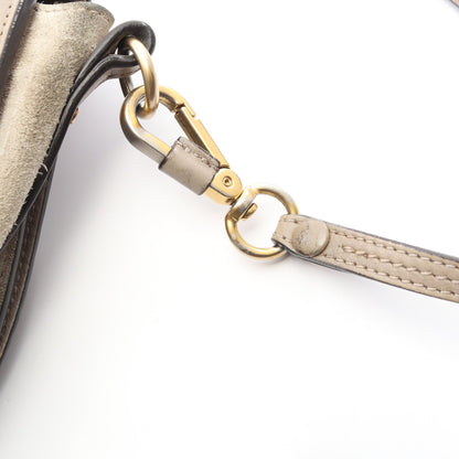 ナイル ミディアム ブレスレット ハンドバッグ レザー グレーベージュ 2WAY クロエ バッグ Chloe