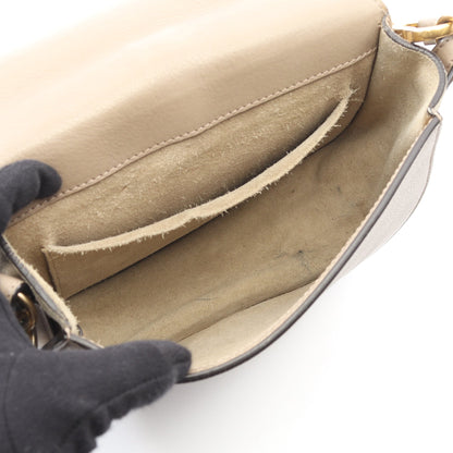 ナイル ミディアム ブレスレット ハンドバッグ レザー グレーベージュ 2WAY クロエ バッグ Chloe