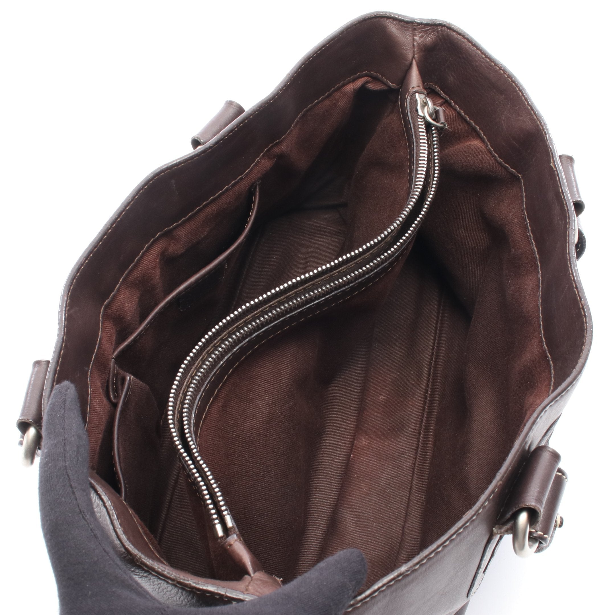 ブギーバッグ ハンドバッグ レザー ダークブラウン セリーヌ – RECLO