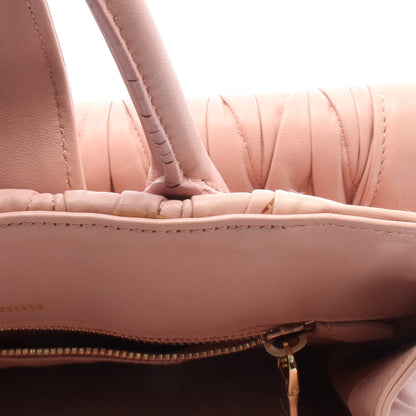 MATELASSE マテラッセ ハンドバッグ レザー ピンク 2WAY ミュウミュウ バッグ miu miu