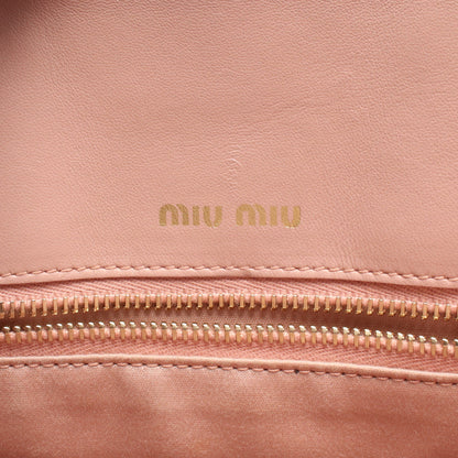 MATELASSE マテラッセ ハンドバッグ レザー ピンク 2WAY ミュウミュウ バッグ miu miu