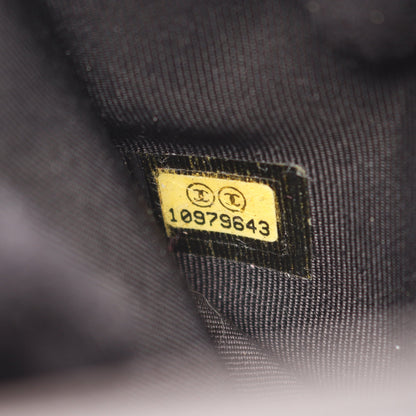 シェブロン Vステッチ 二つ折り長財布 レザー ダークブラウン シルバー金具 シャネル 財布・小物 CHANEL