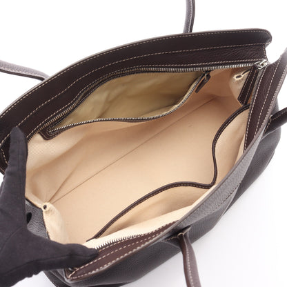 ハンドバッグ トートバッグ レザー ダークブラウン トッズ バッグ TOD'S
