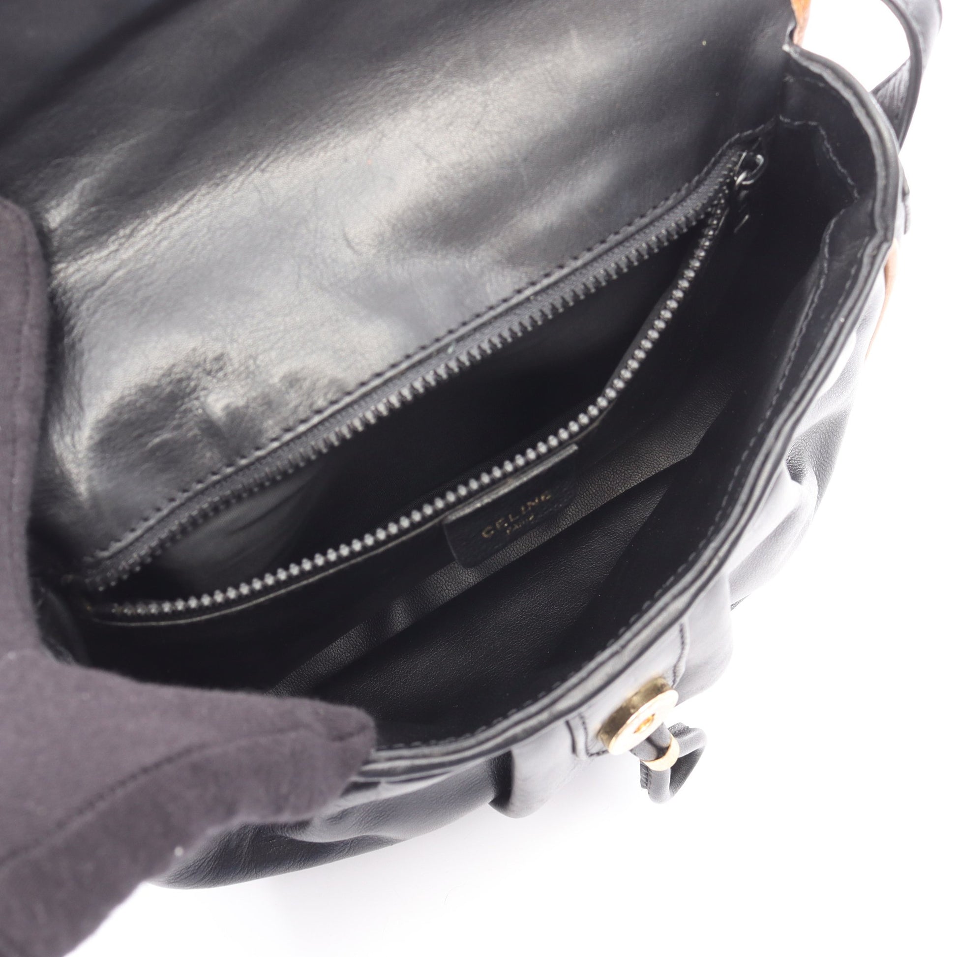 ショルダーバッグ レザー ブラック セリーヌ バッグ CELINE