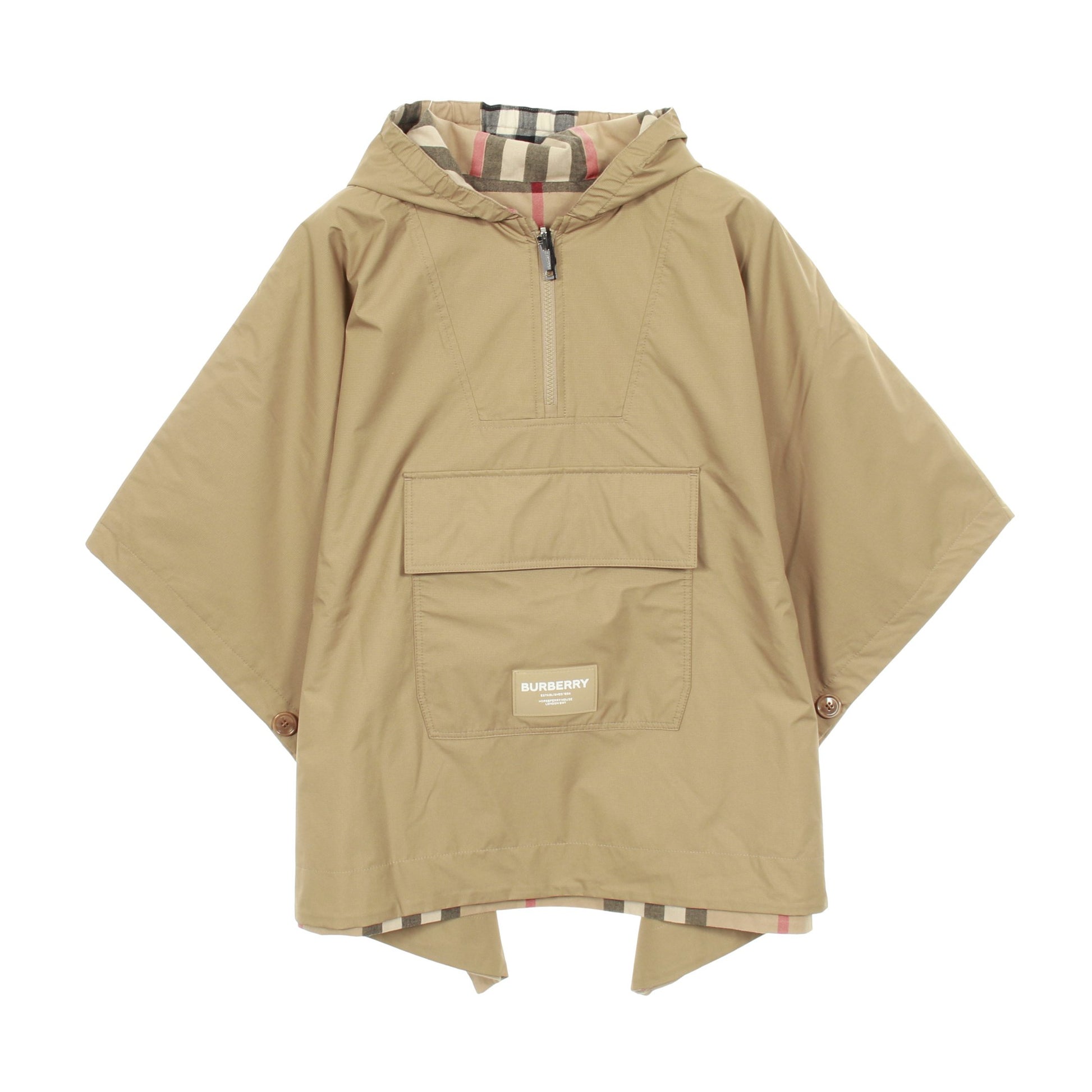 ポンチョ ナイロン ベージュ リバーシブル バーバリー アウター BURBERRY