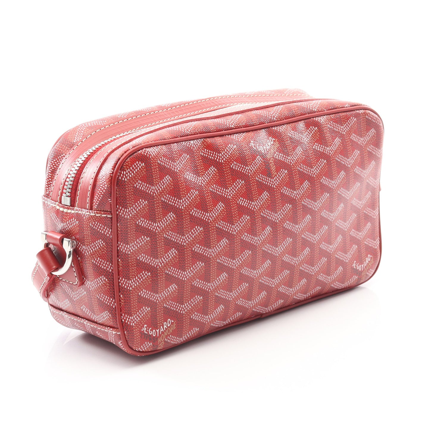 カップヴェールPM ショルダーバッグ コーティングキャンバス レザー レッド マルチカラー ゴヤール バッグ GOYARD