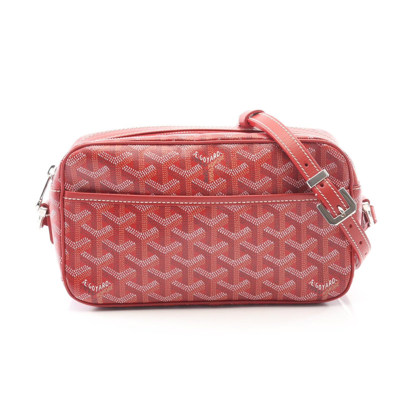 カップヴェールPM ショルダーバッグ コーティングキャンバス レザー レッド マルチカラー ゴヤール バッグ GOYARD