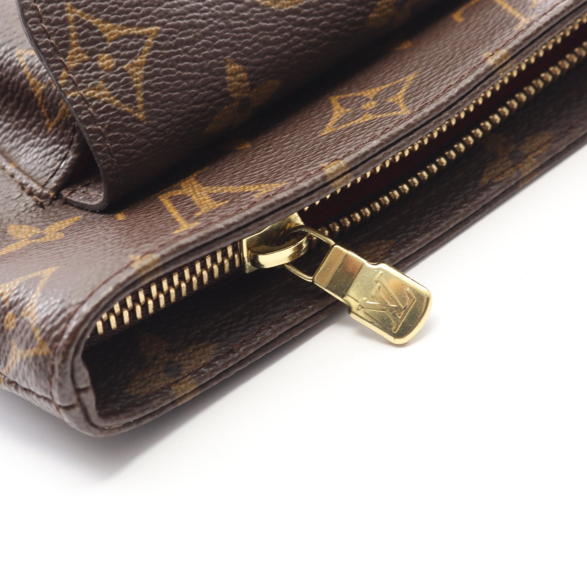 パルティシオン モノグラム ポーチ PVC レザー ブラウン ルイヴィトン 財布・小物 LOUIS VUITTON